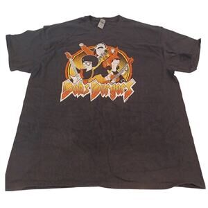 Bobs Burger Shirt Size XL Grunge Graphic Print Rock Band Tee Black